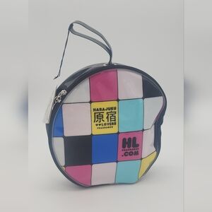 Harajuku Lovers Colorful Checkered Cosmetic Bag